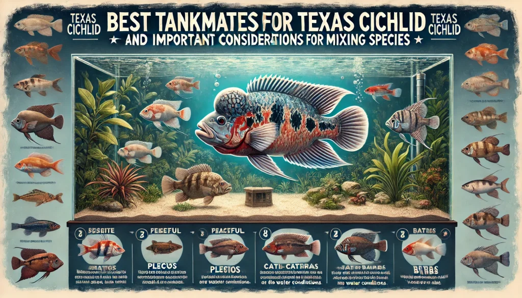 Best Tankmates for Texas Cichlids and Important Considerations for Mixing Species