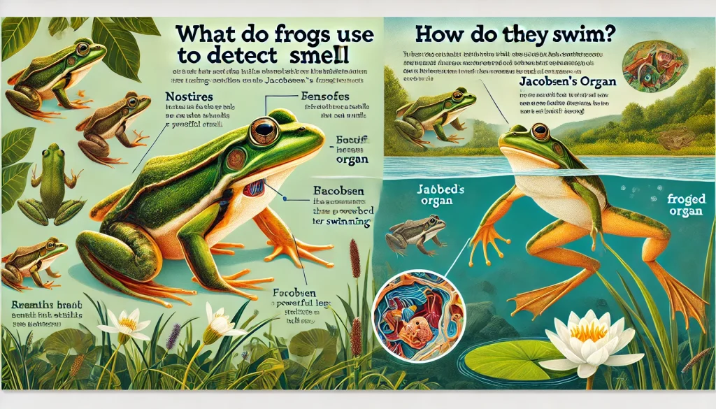 What Do Frogs Use to Detect Smell and How Do They Swim?