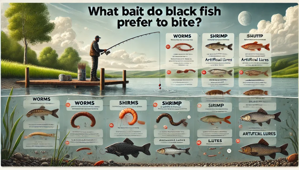 What Bait Do Black Fish Prefer to Bite?