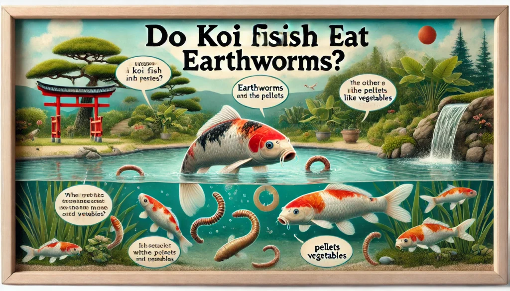 Do Koi Fish Eat Earthworms?