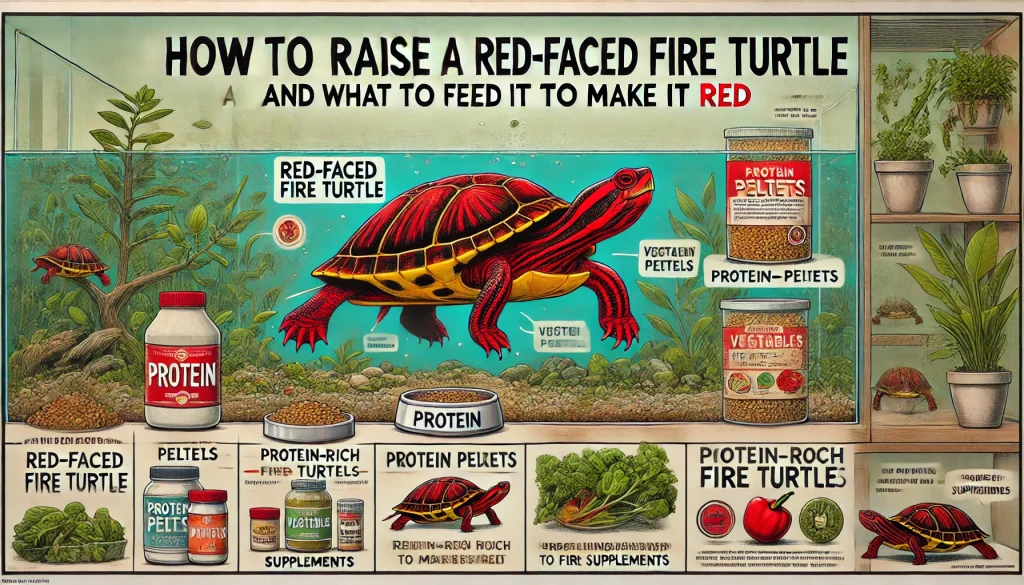 How to Raise a Red-Faced Fire Turtle and What to Feed It to Make It Red