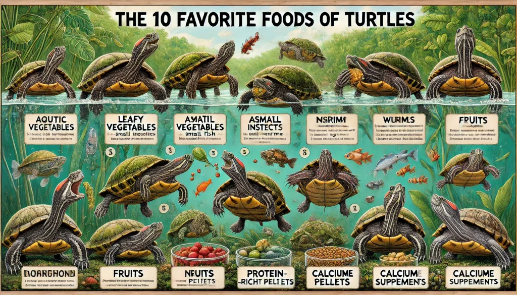 The 10 Favorite Foods of Turtles