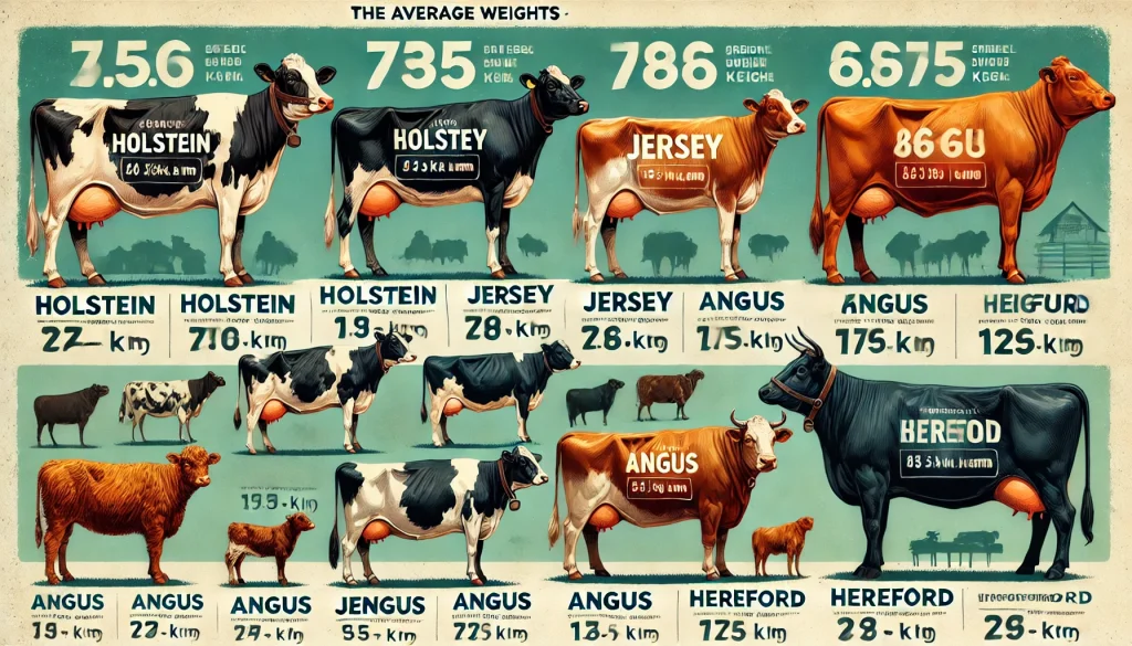 How Much Does a Cow Weigh in Kilograms?