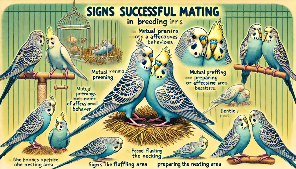 Signs of Successful Mating in Budgerigars