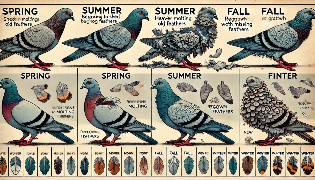 When Do Pigeons Molt?