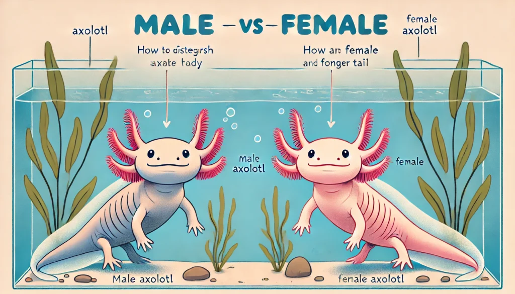 How to tell male and female axolotls apart?